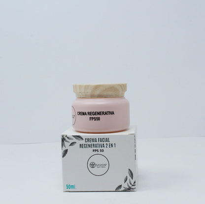 Crema Facial Regenerativa Dos en Uno